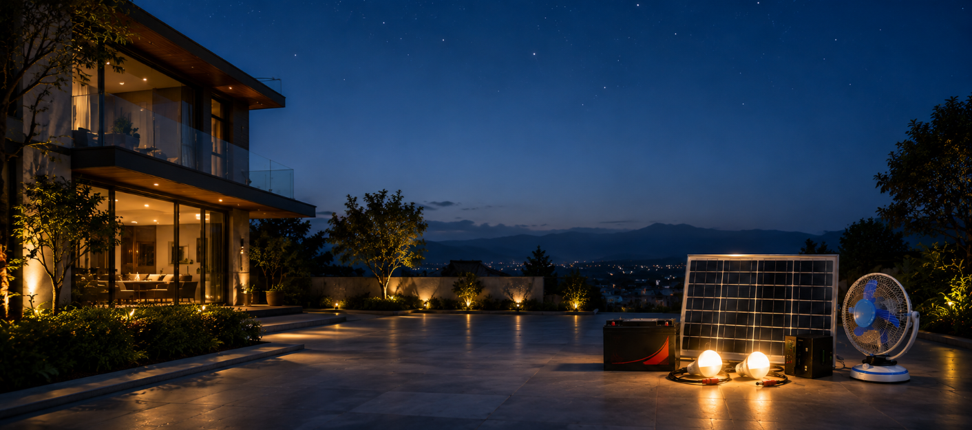 Solar home light